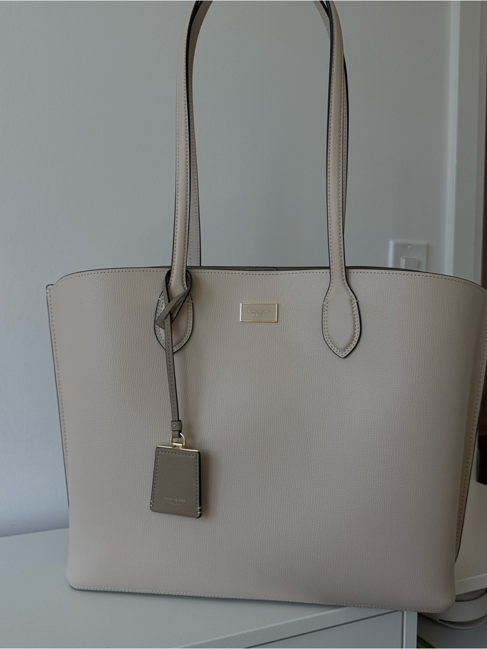 Kate Spade Suite Crossgrain Leather Large Work Tote